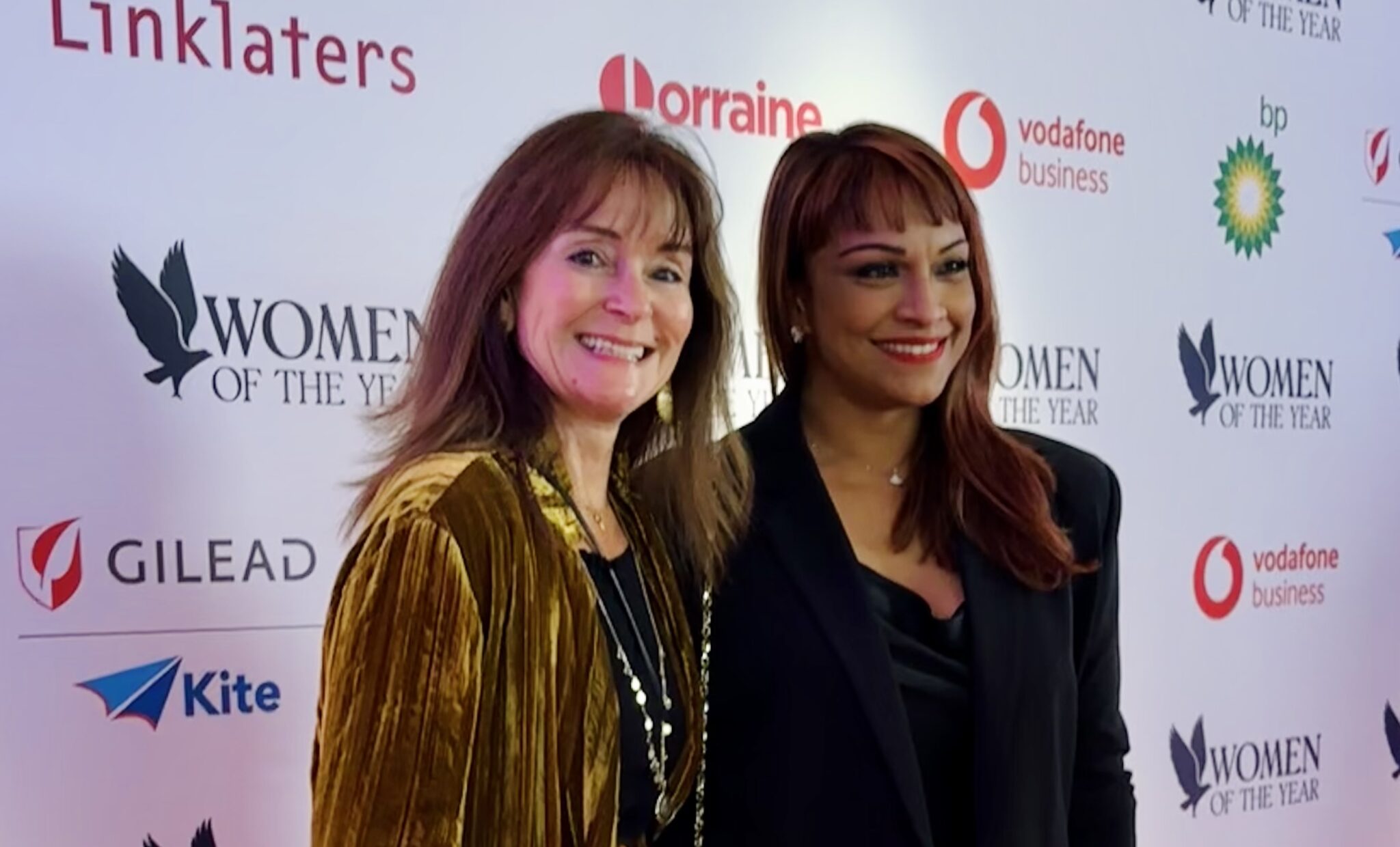 Leonie Mellinger with Danielle de Niese at Women of the Year